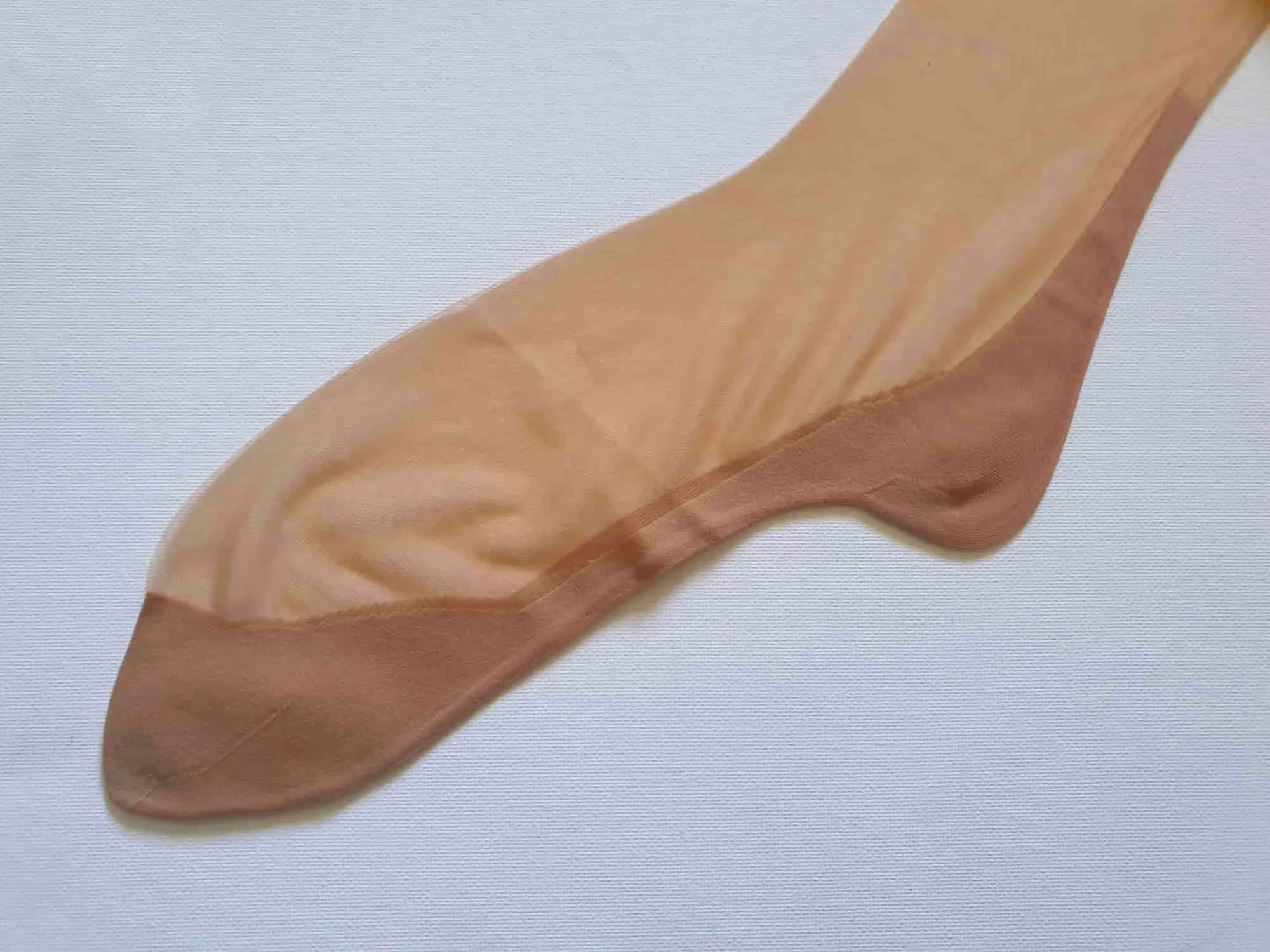 1960s Seamed Tan Stockings by Prestige - L