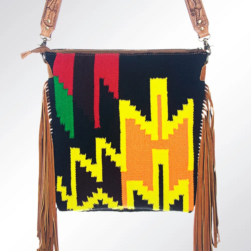 American Darling ADBGZ269 Signature Crossbody Hand Tooled Saddle Blanket Genuine Leather Women Bag Western Handbag Purse