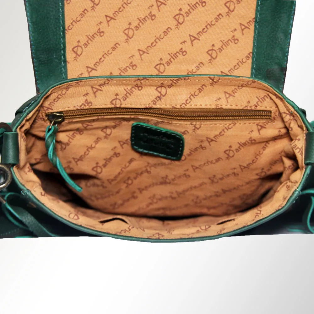 American Darling ADBGZ483 Crossbody Hand Tooled Genuine Leather Women Bag Western Handbag Purse