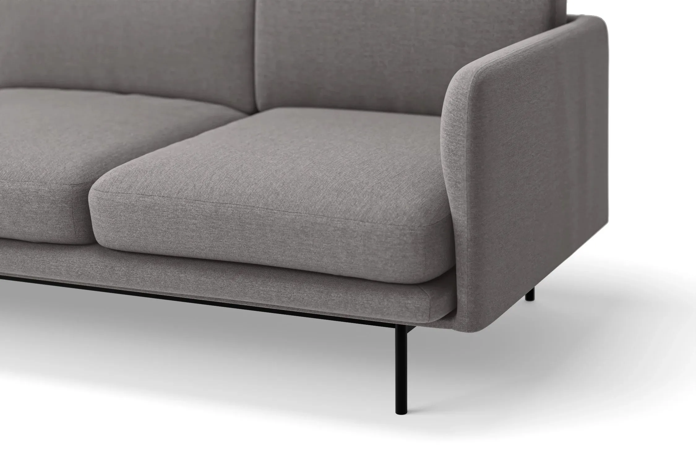 Ancona Armchair Grey Linen Fabric