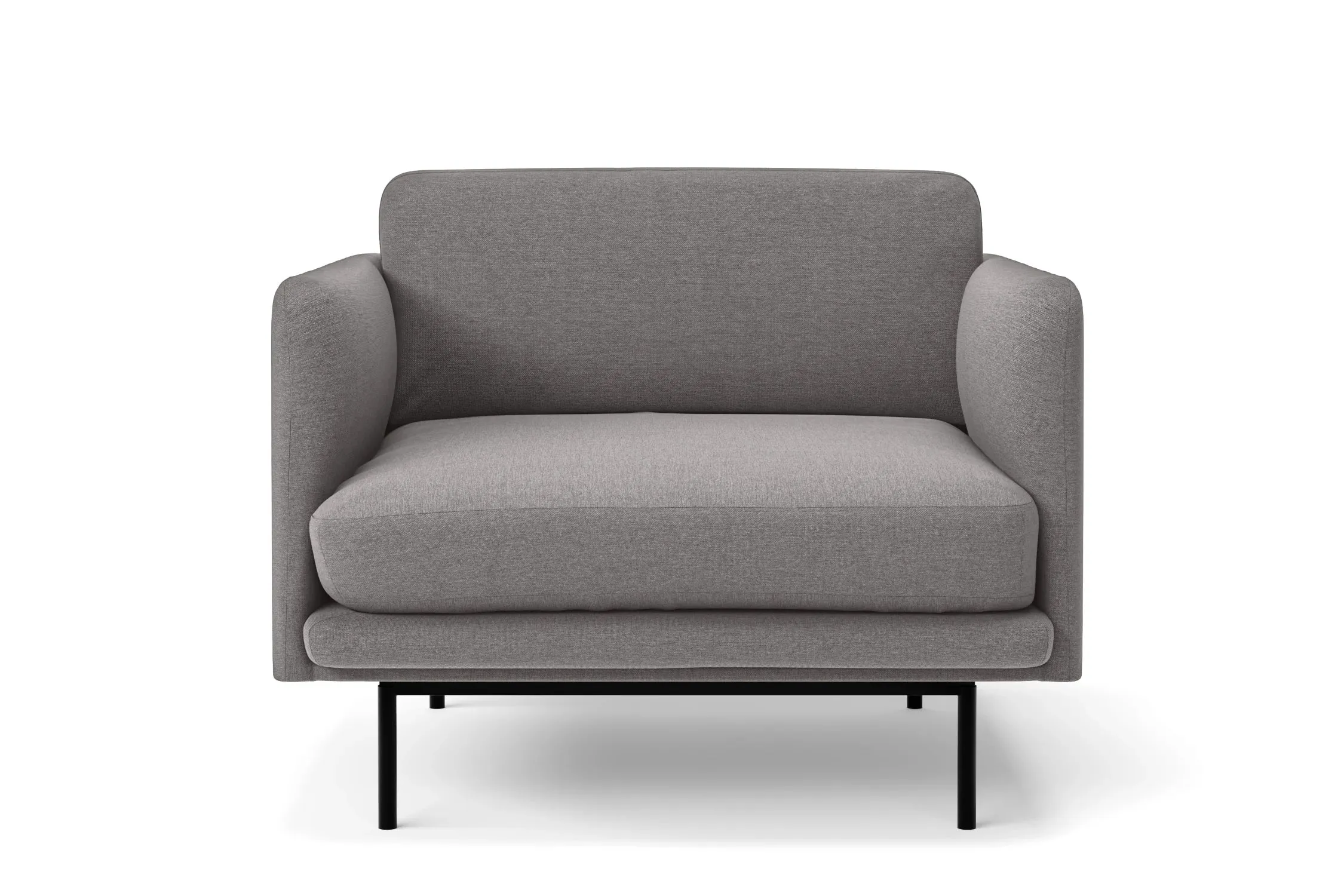 Ancona Armchair Grey Linen Fabric