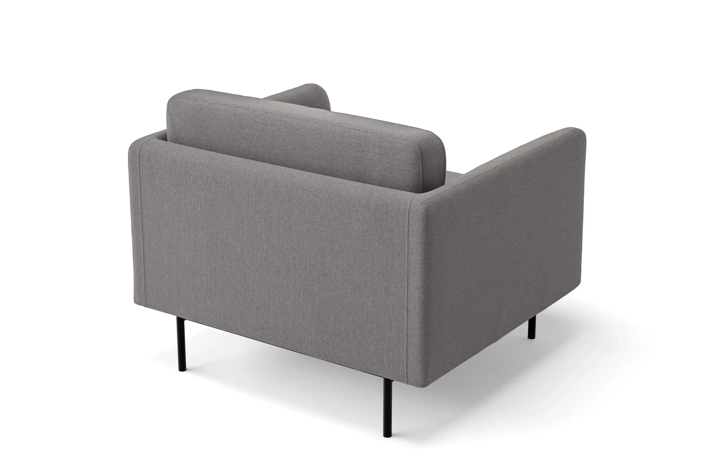 Ancona Armchair Grey Linen Fabric