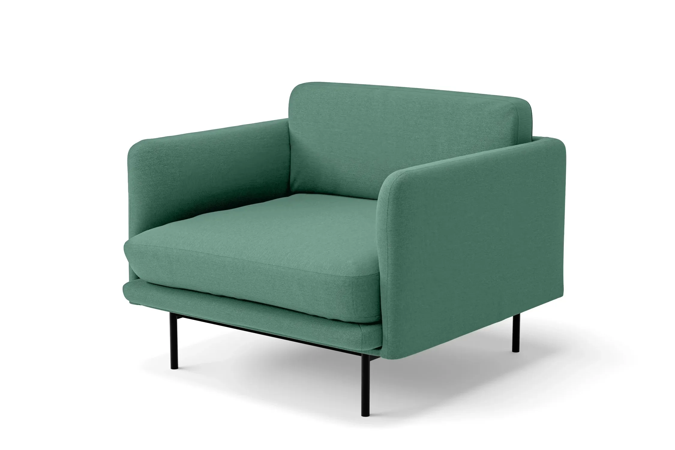 Ancona Armchair Mint Green Linen Fabric