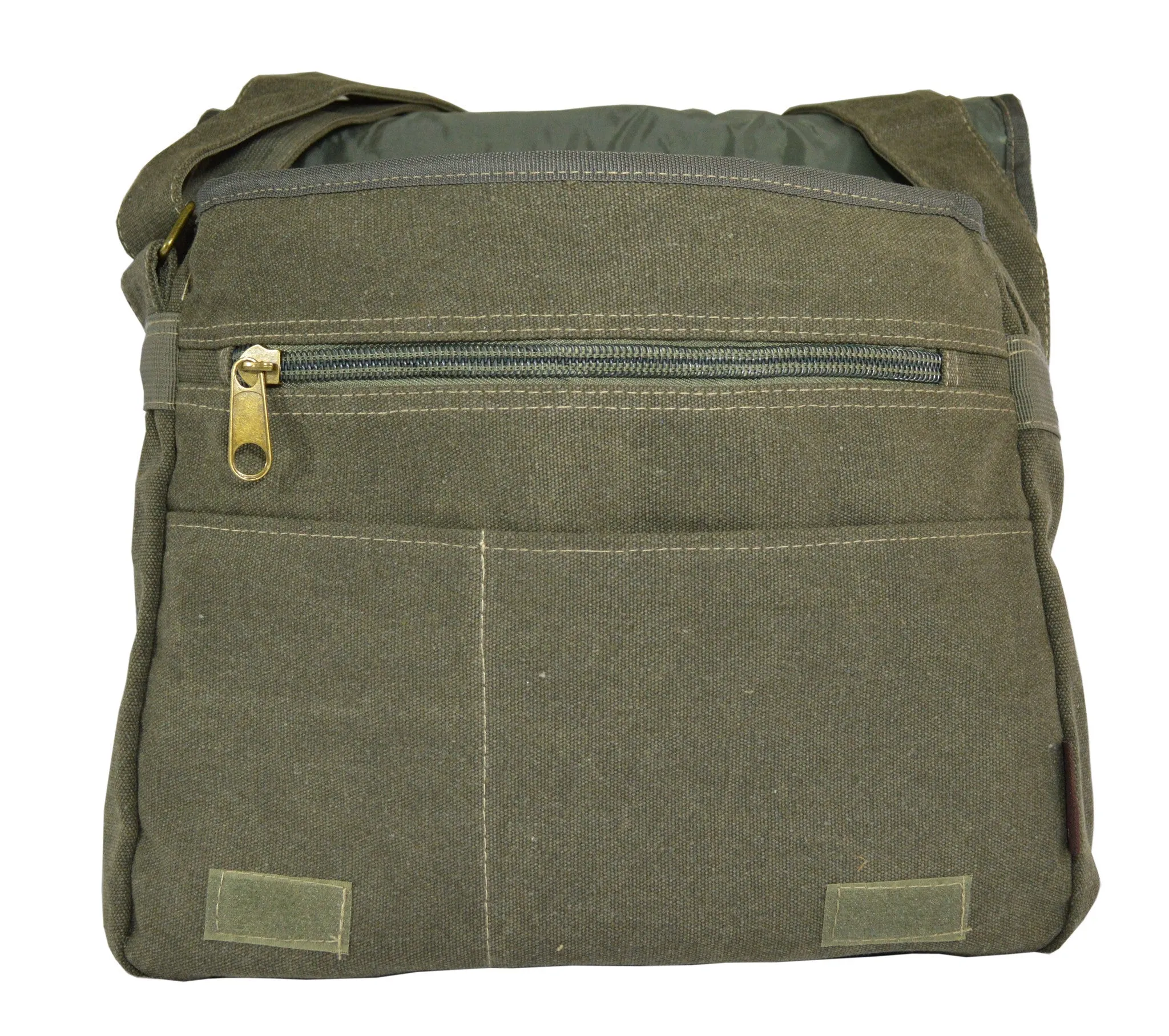 Army Green Canvas Heavyweight Messenger Bag