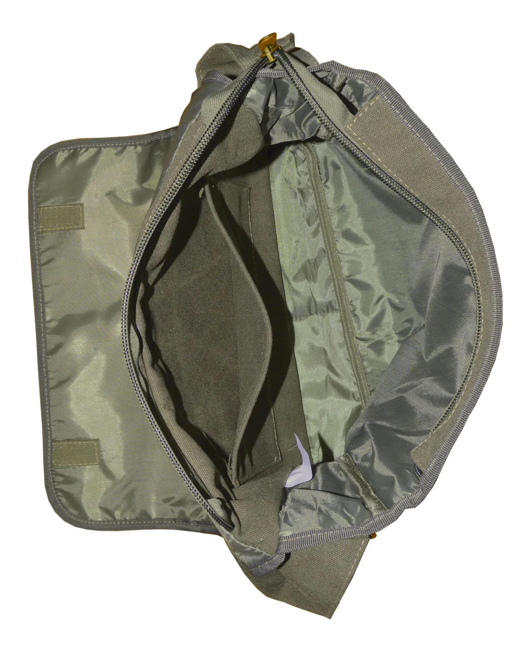 Army Green Canvas Heavyweight Messenger Bag