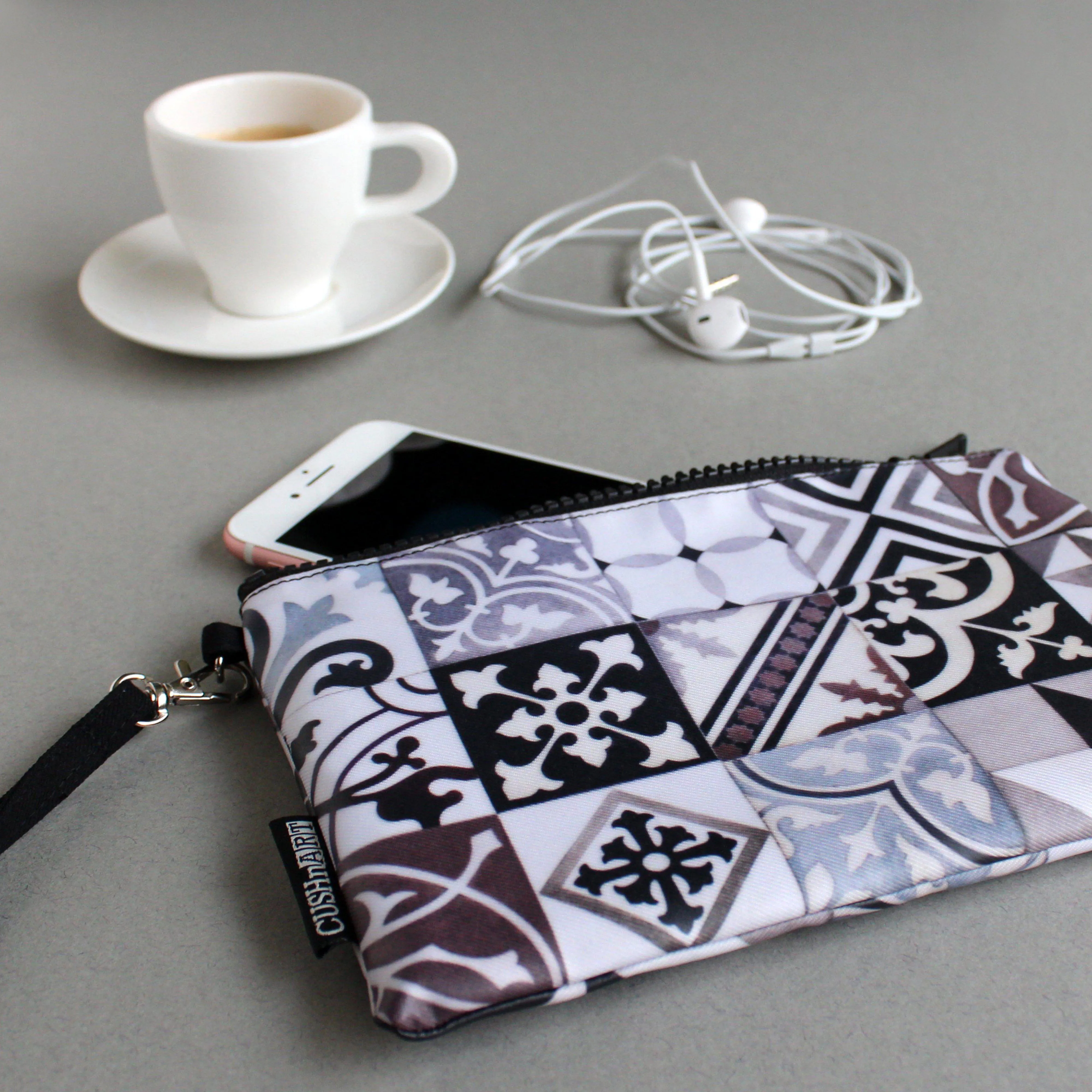 Art Deco Black Clutch