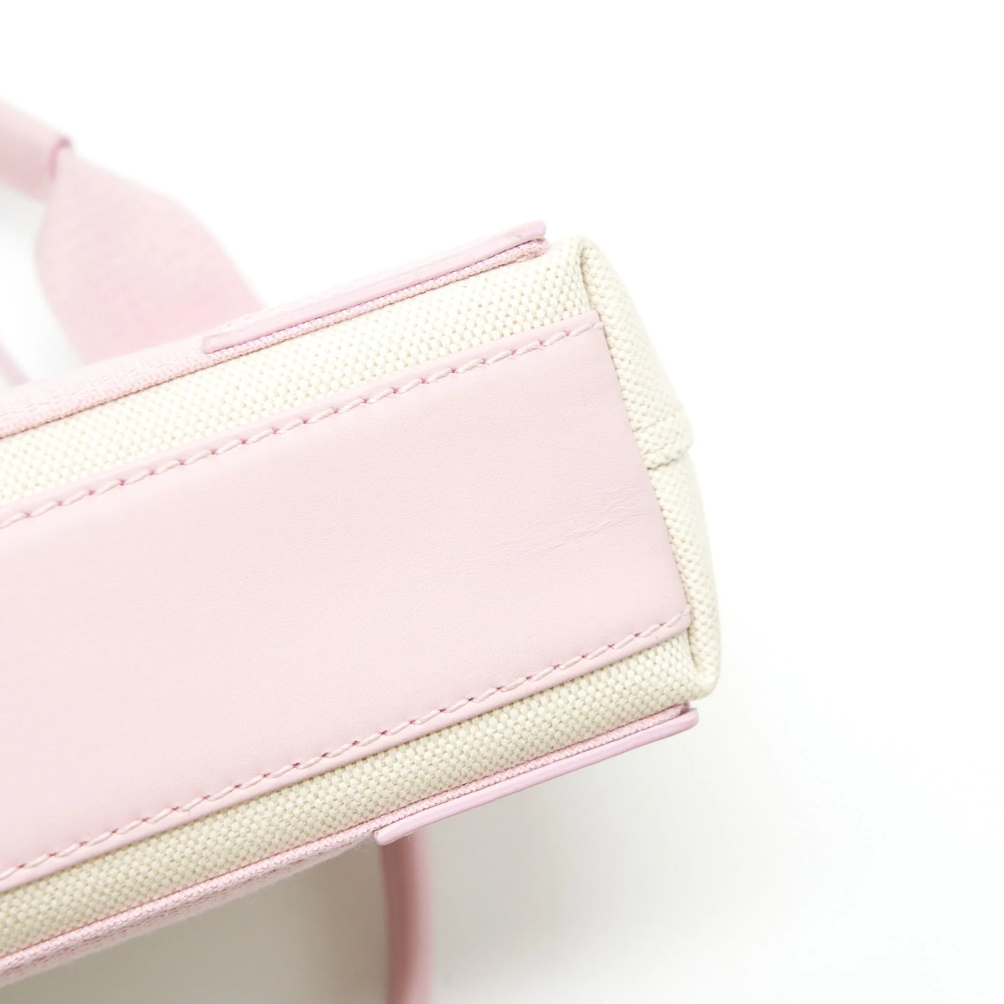 Balenciaga Canvas Cabas Bag Pink SHW