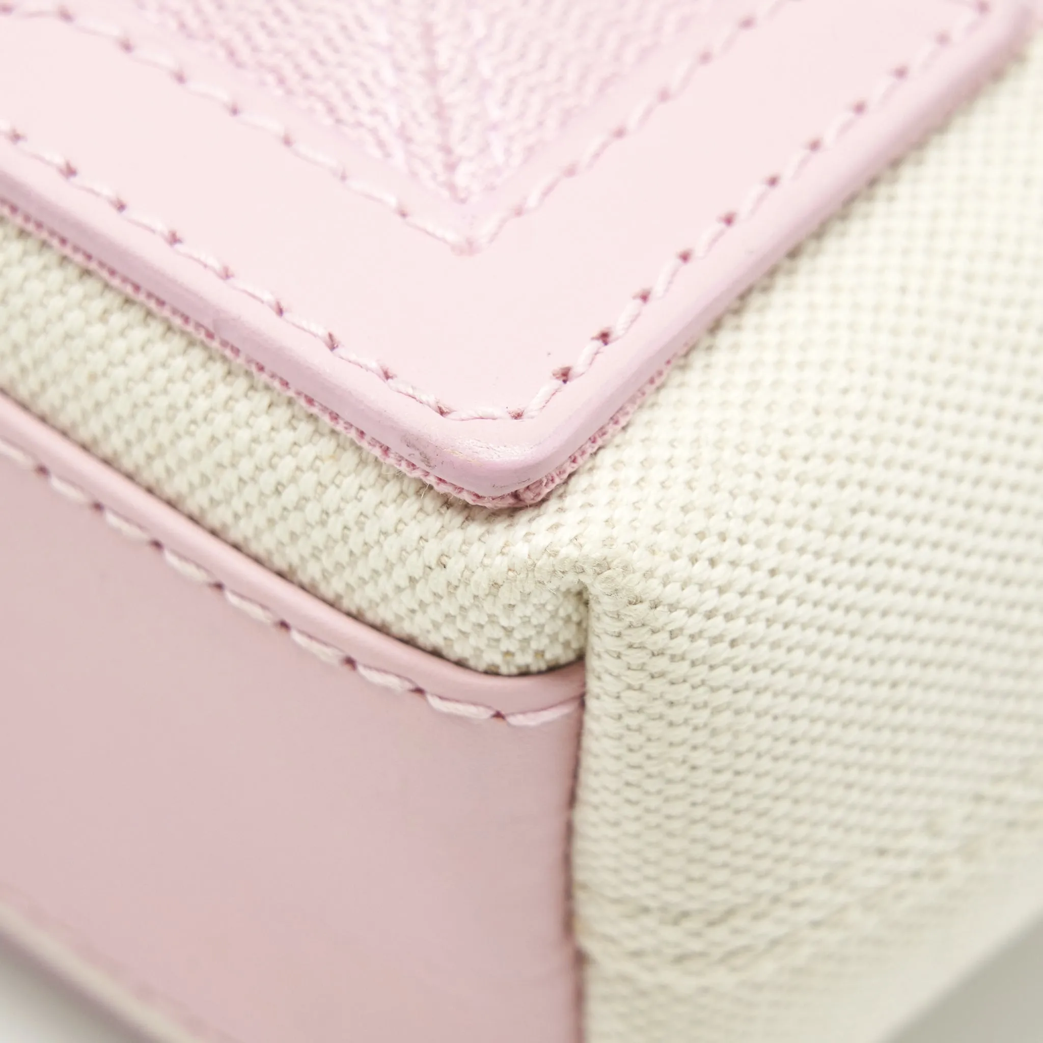 Balenciaga Canvas Cabas Bag Pink SHW