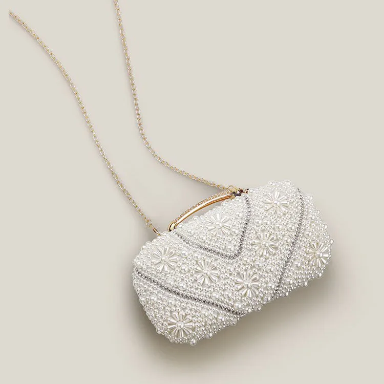 Banquet High-End Pearl Evening Bridal Clutch Bag