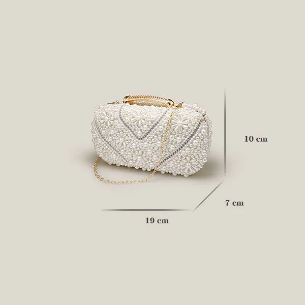 Banquet High-End Pearl Evening Bridal Clutch Bag