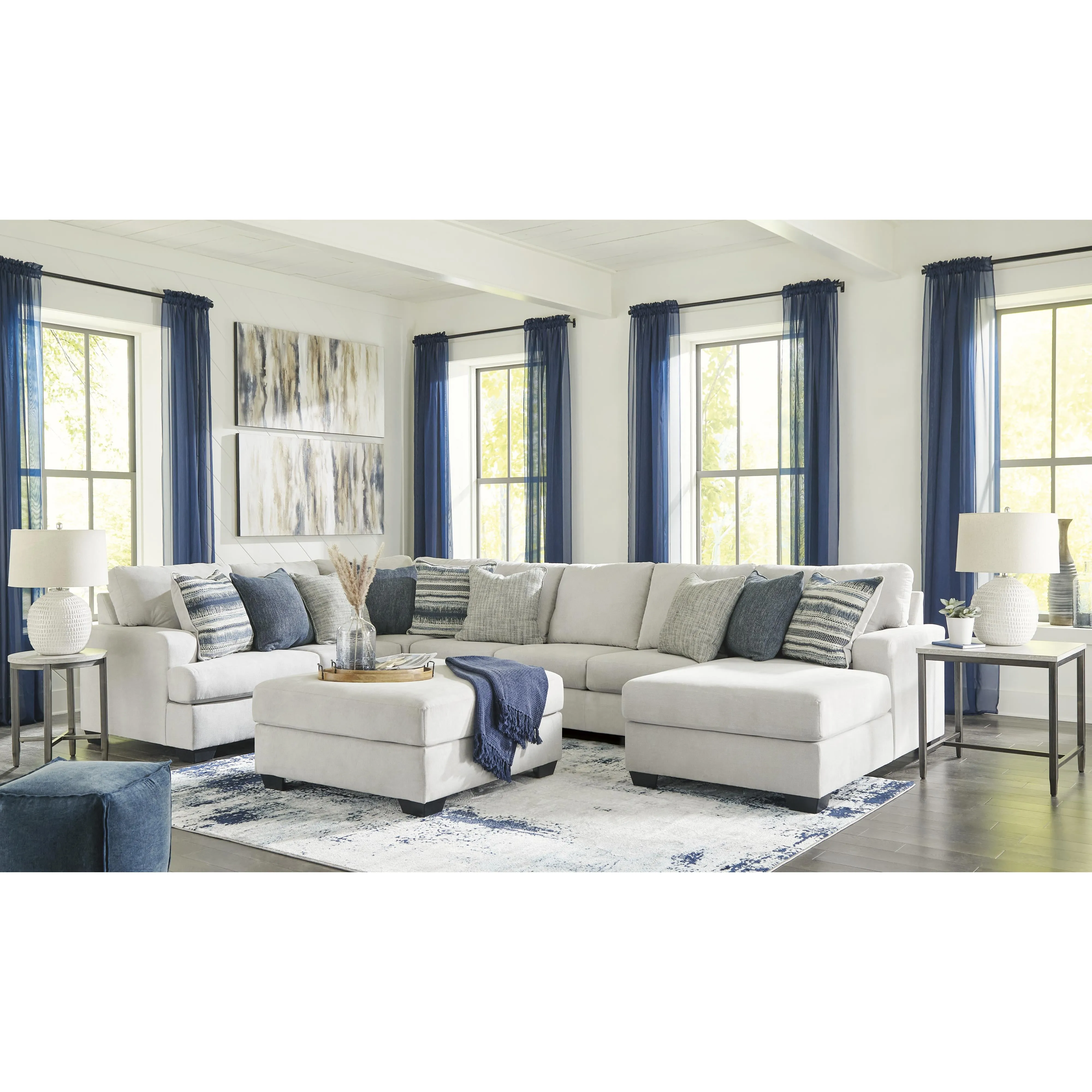 Benchcraft Lowder Fabric Ottoman 1361108