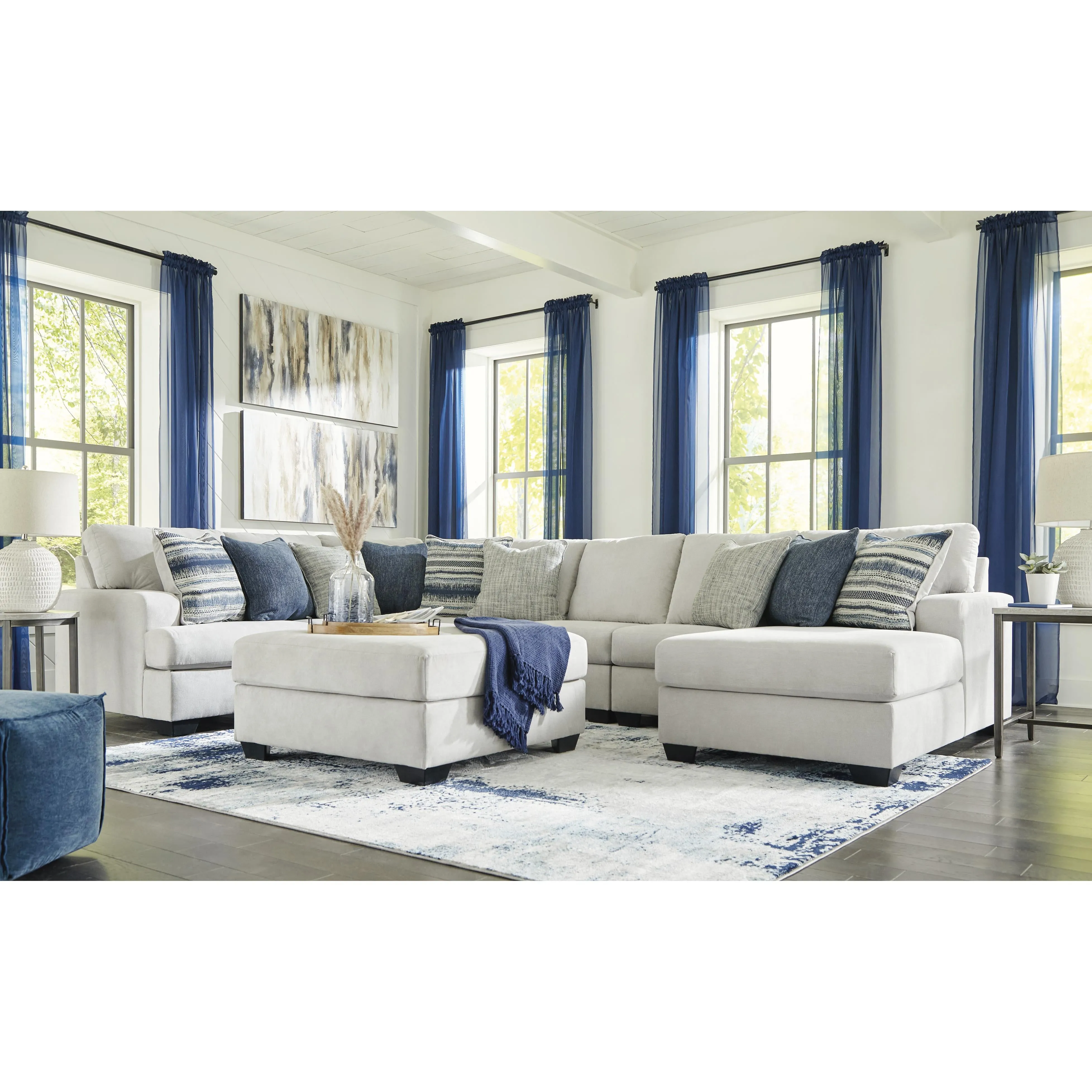 Benchcraft Lowder Fabric Ottoman 1361108