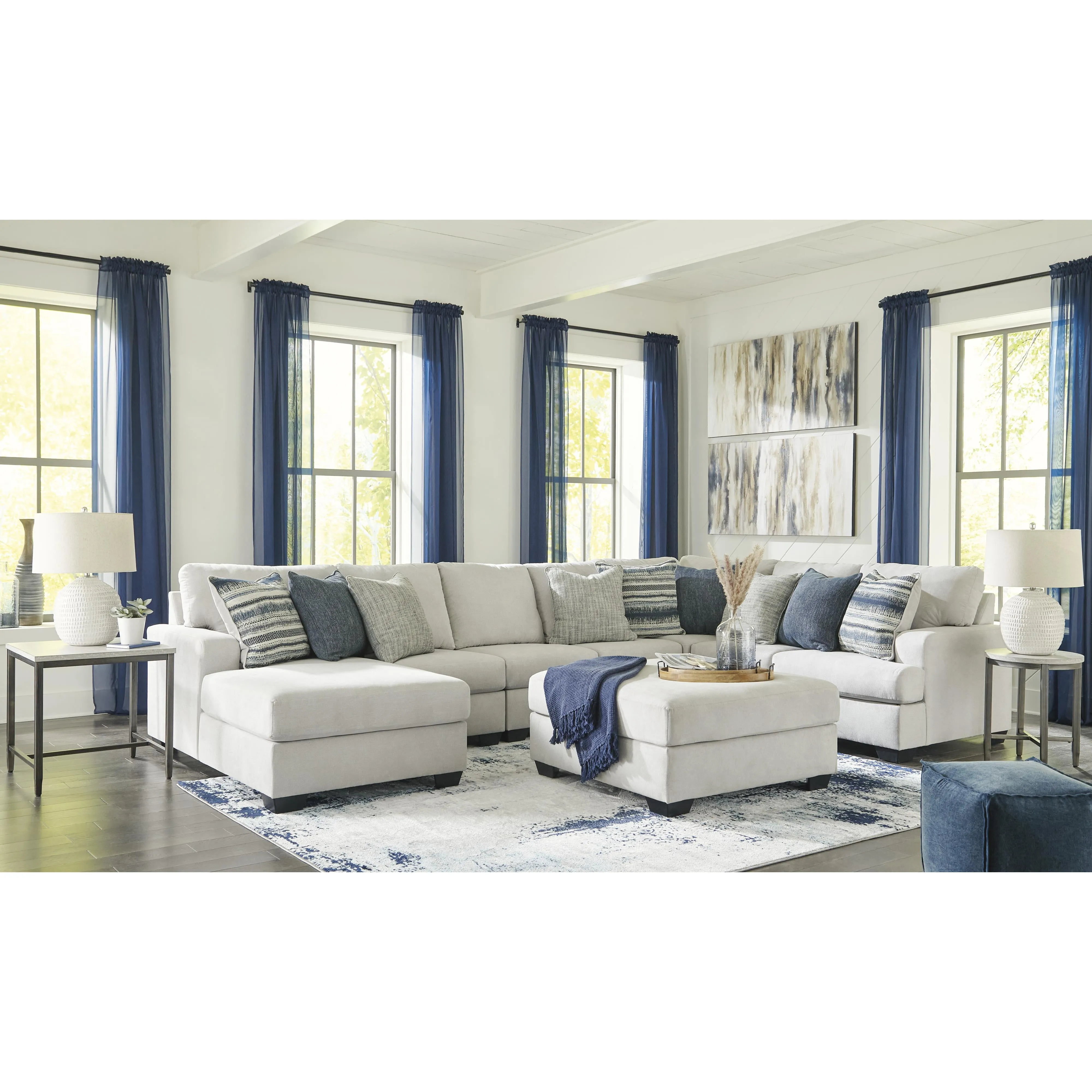 Benchcraft Lowder Fabric Ottoman 1361108