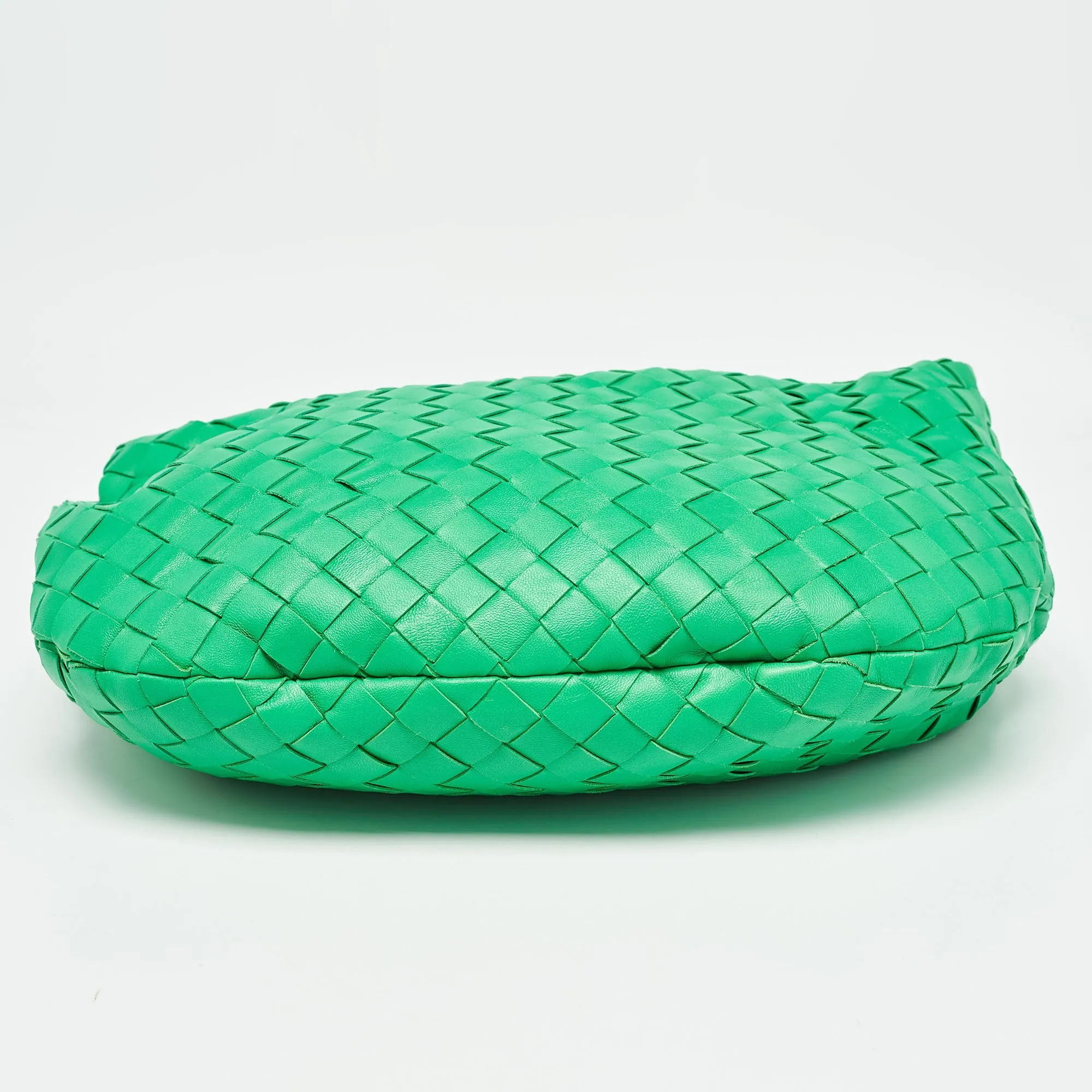 BOTTEGA VENETA Green Intrecciato Leather Teen Jodie Hobo