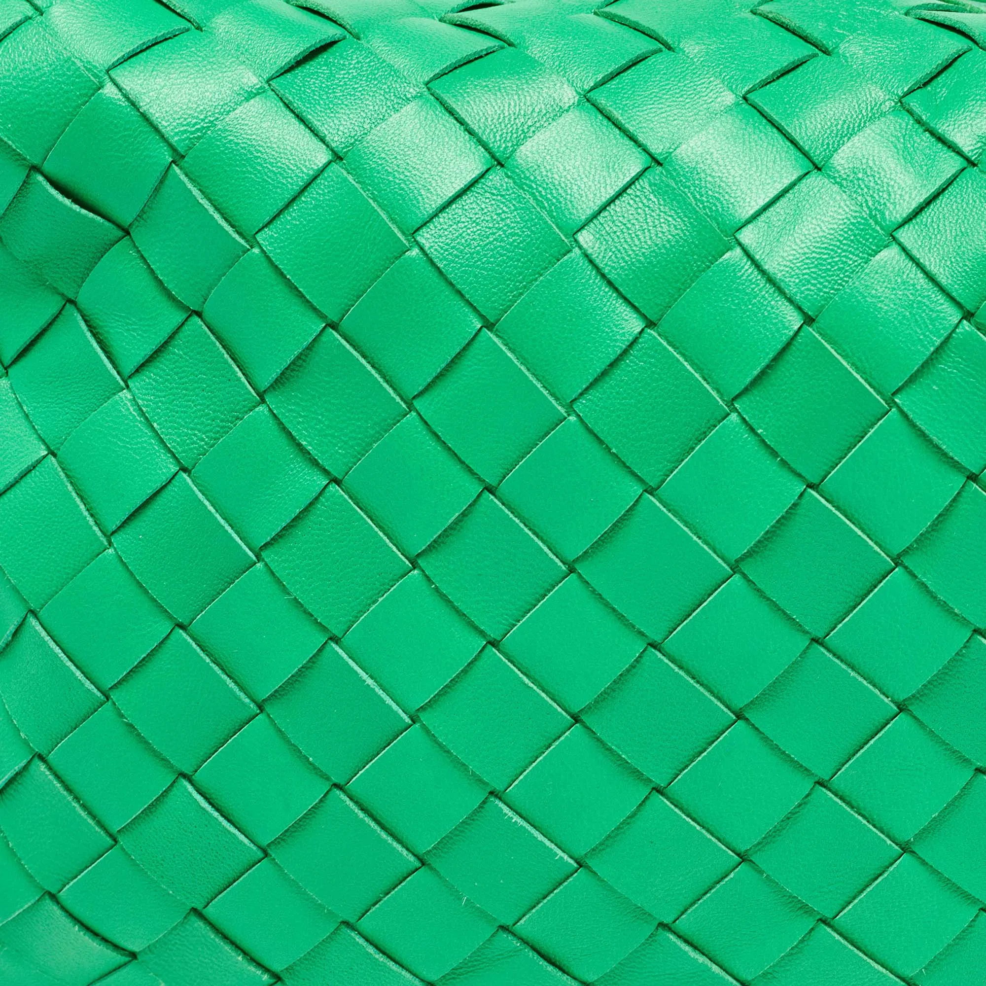 BOTTEGA VENETA Green Intrecciato Leather Teen Jodie Hobo