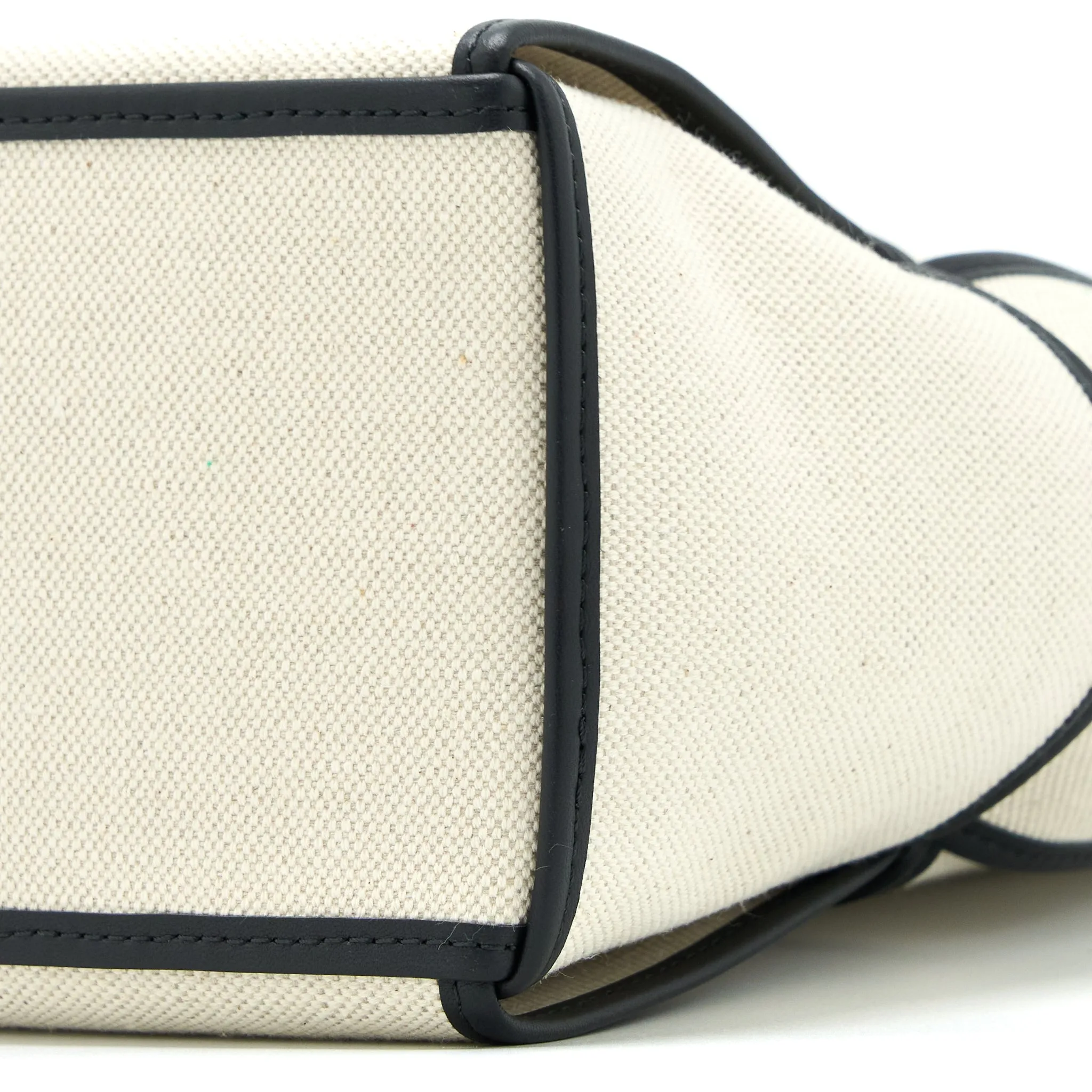 Bottega Veneta Large Arco Tote Canvas Natural / Black