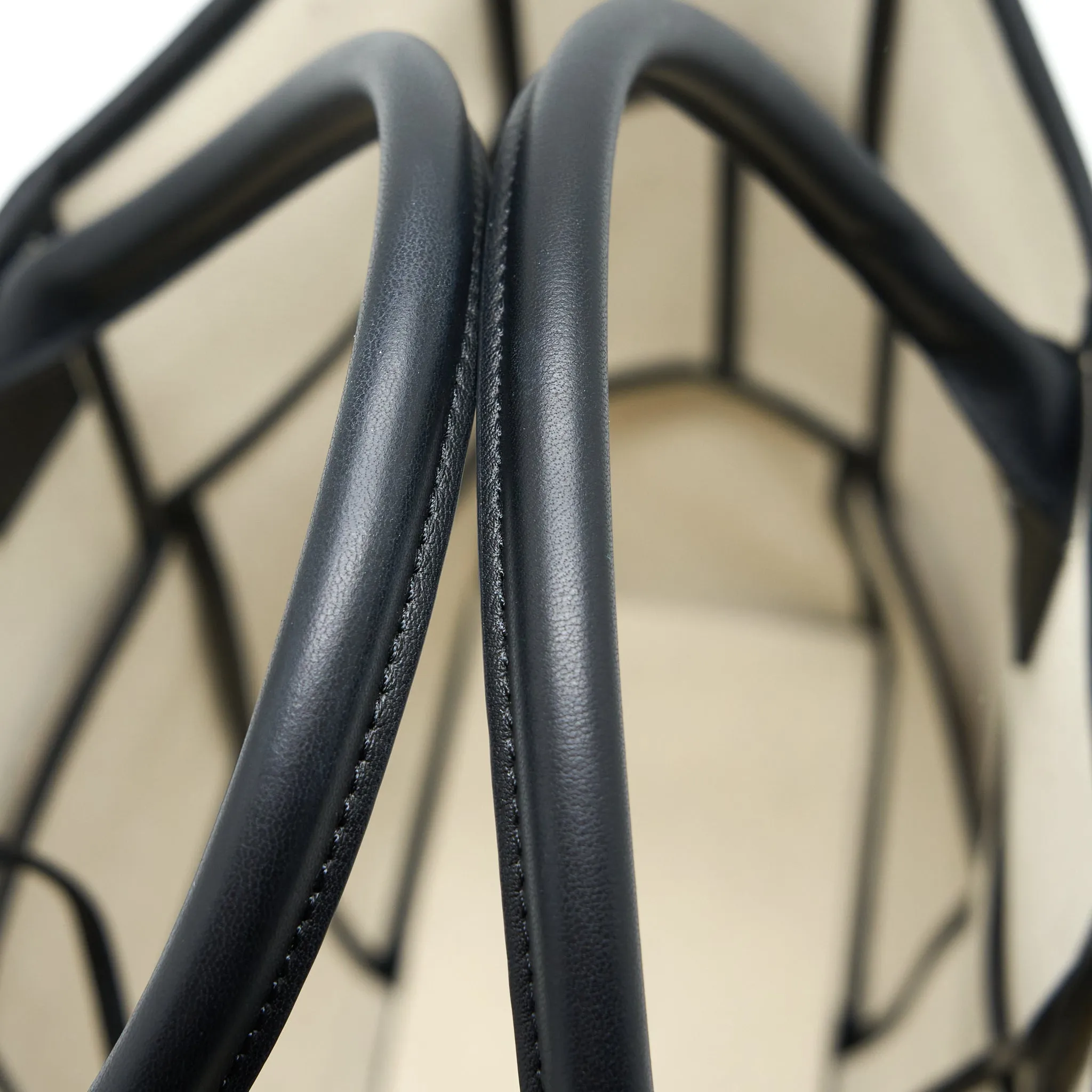 Bottega Veneta Large Arco Tote Canvas Natural / Black