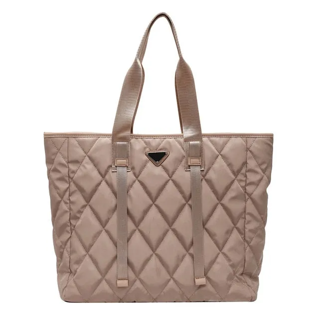 Brand Designer Women's Tote Bags 2020 Autumn Winter New Lady Shoulder Bag High Quality Nylon Handbags Large Capacity Shopper Bag