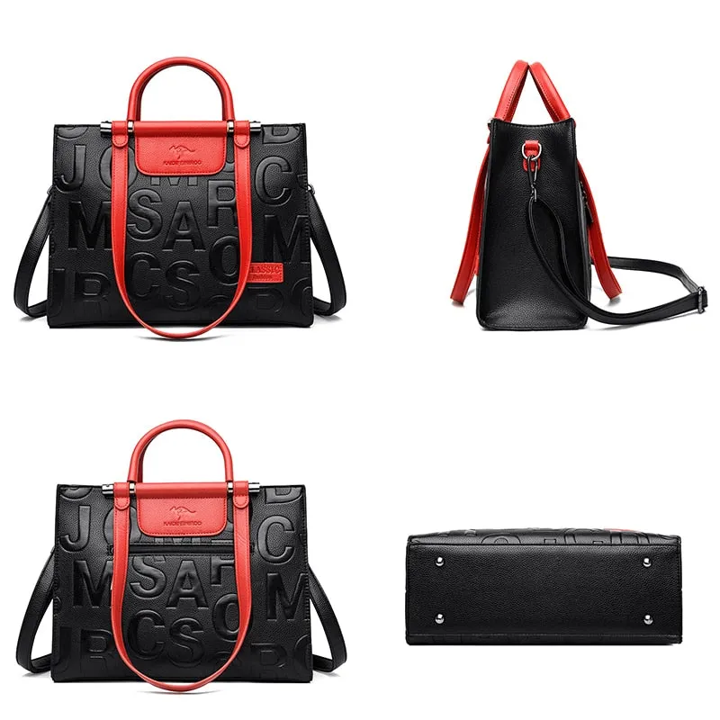 Brand Luxury Designer Shoulder Bags 2023 New Women Large Capacity Vintage Tote Bags Women Soft Leather Messenger Handbags