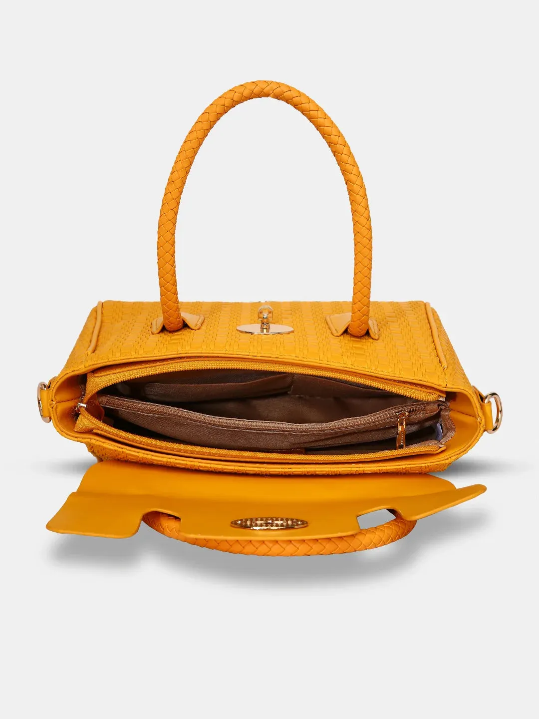 Caprese Andrea Tote Medium Office Handbag Yellow