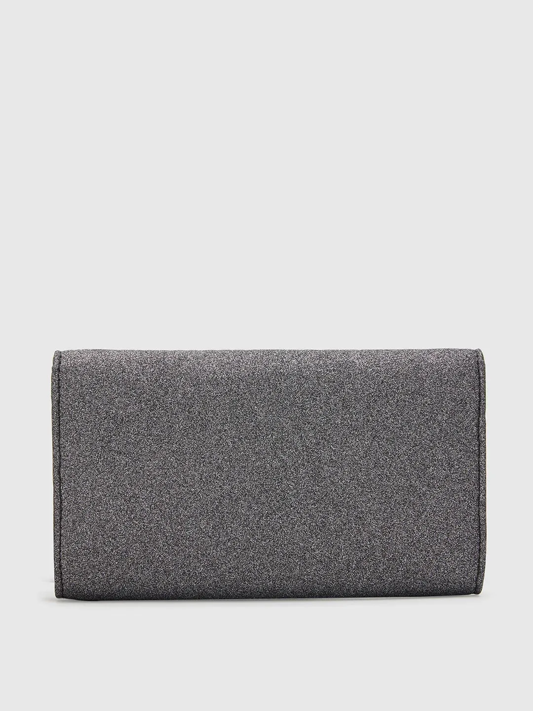 Caprese Junie Flapover Clutch Medium Gunmetal