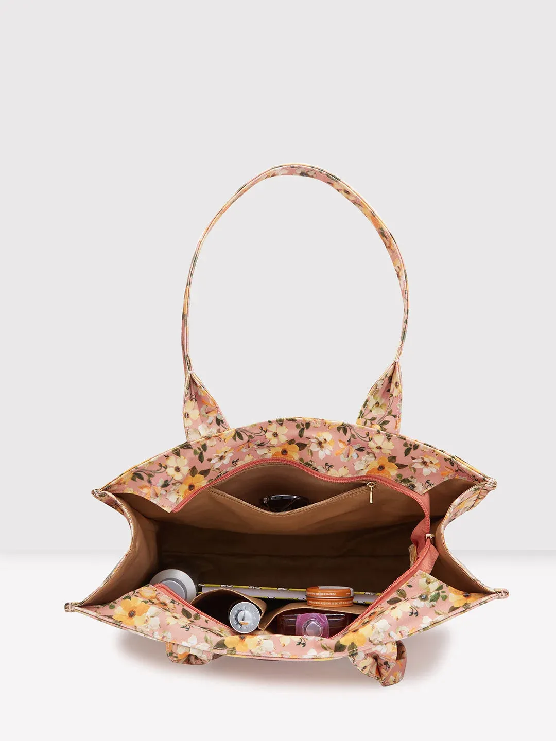 Caprese Orchid Tote  X Large Yellow