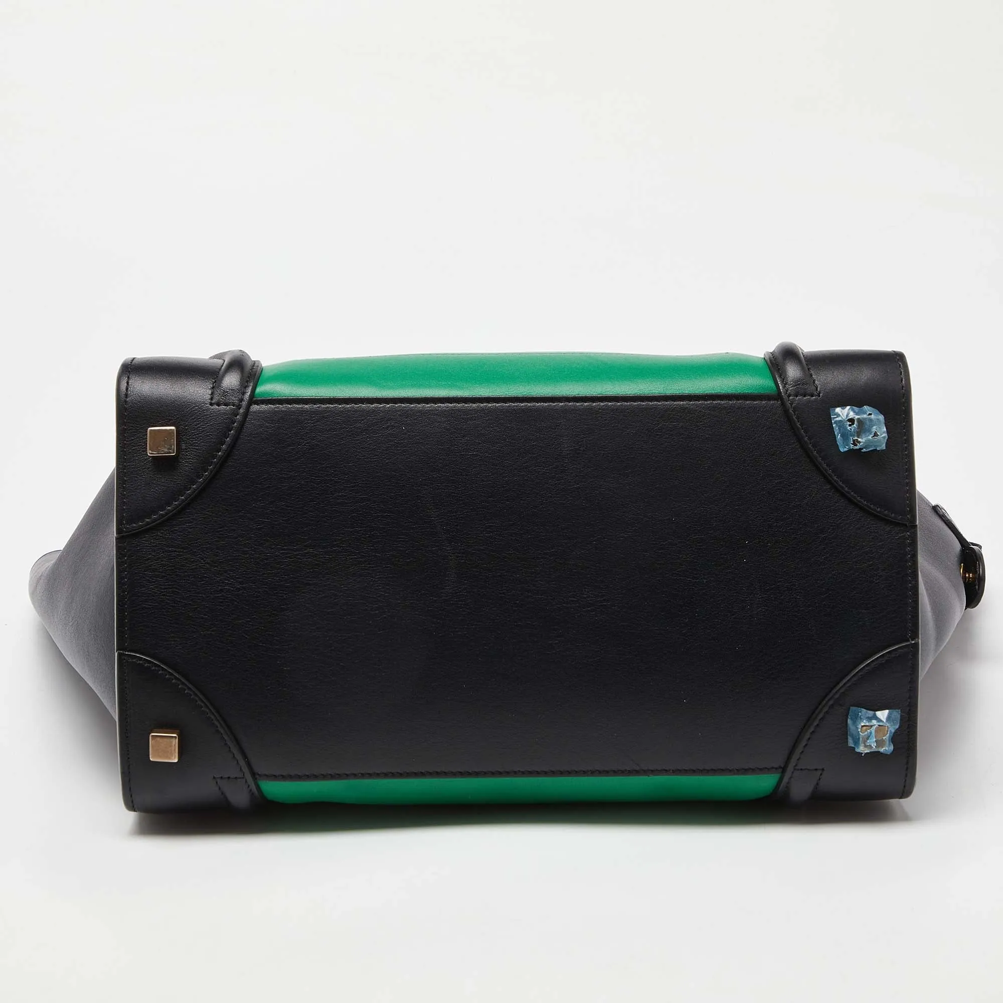 CELINE Tricolor Leather Mini Luggage Tote