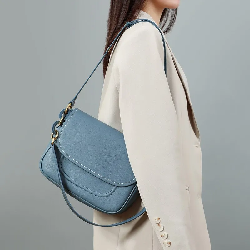 Christmas Gift Genuine Leather Female Shoulder Bags Casual 2021 Women's Brand Crossbody Purses And Handbags For Women Luxury Designer Handbag