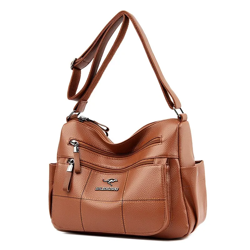 Christmas Gift Large Capacity Women Handbag High Quality Leather Shoulder Crossbody Bags for Women 2021 New Purses And Handbags Tote Bag Sac