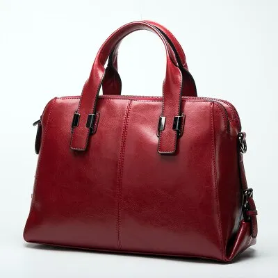 Christmas Gift LUYO Real Natural Leather Ladies Luxury HandBags Women Genuine Leather Bags For Women Totes Messenger Bag Hign Quality Designer
