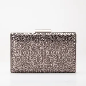 Clara - Gray Sequin Glitter Clutch
