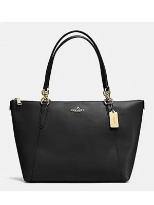 Coach Women's Ava Crossgrain Leather Tote IM/Black F57526 IMBLK