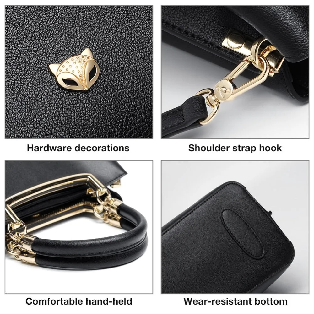 DESIGNER Structured Chic! Leather Lady Luxury Shoulder Bags Large CapacityTotes  Women Leather Messenger Bags Stylish Handbags