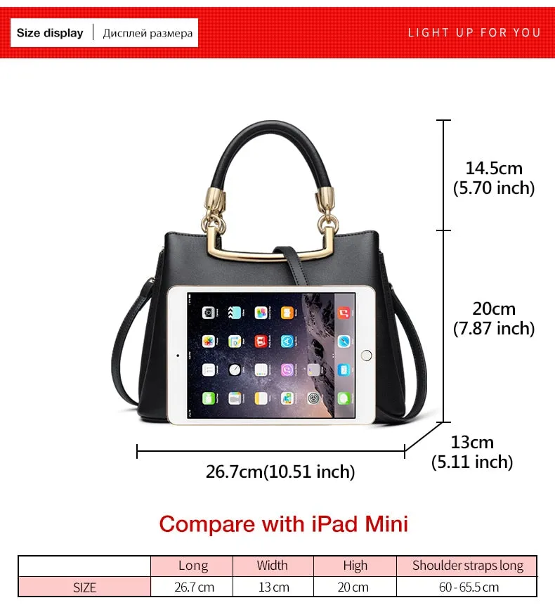 DESIGNER Structured Chic! Leather Lady Luxury Shoulder Bags Large CapacityTotes  Women Leather Messenger Bags Stylish Handbags