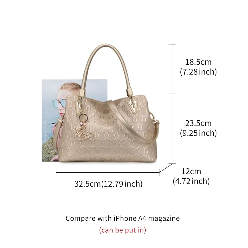 DESIGNER Women's Elegant Leather Shoulder bag Crossbody Bags Female Fashion Tote Handbag Purse
