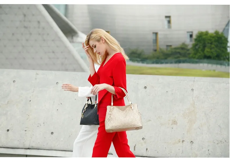 DESIGNER Women's Elegant Leather Shoulder bag Crossbody Bags Female Fashion Tote Handbag Purse