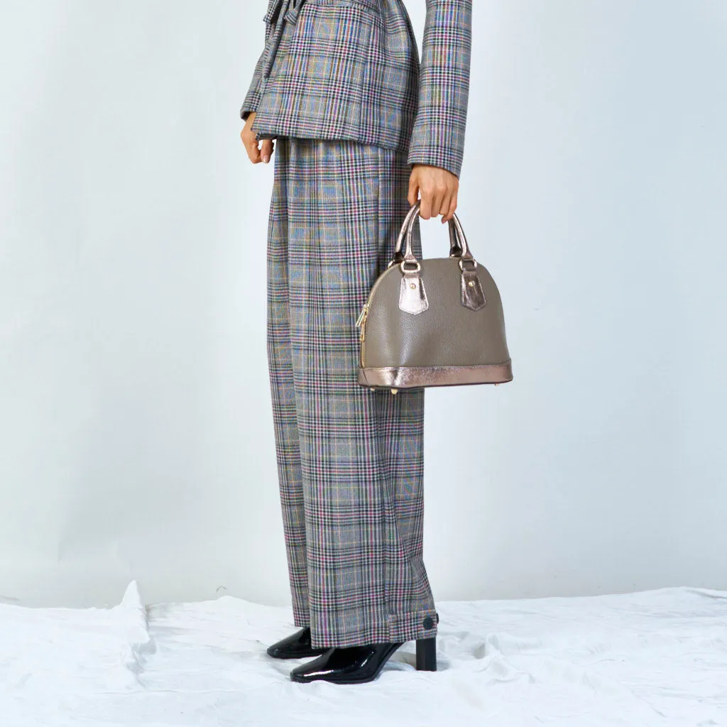 Dome-shaped leather handbags wholesale