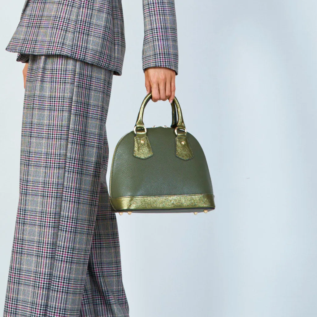 Dome-shaped leather handbags wholesale