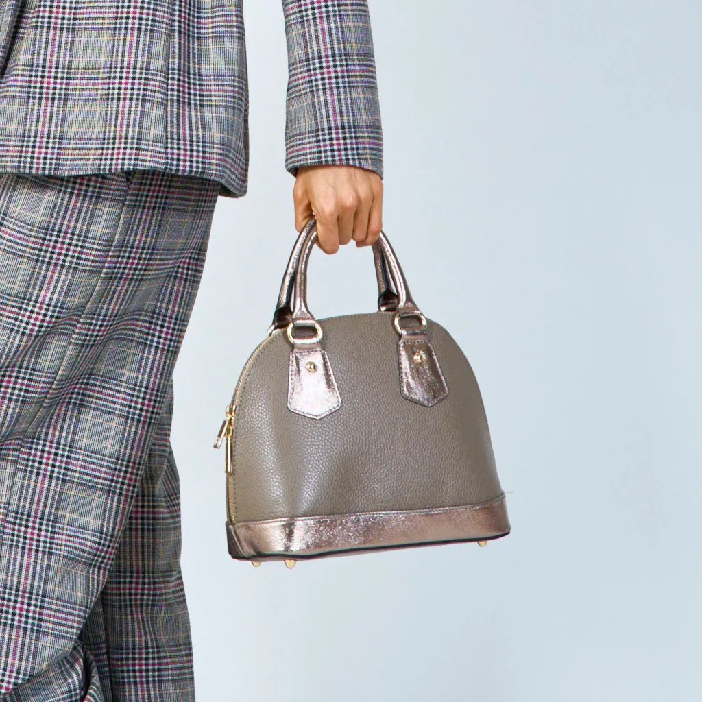 Dome-shaped leather handbags wholesale