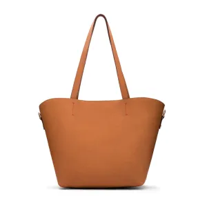 Emma 2 in 1 Leather Tote Bag - Tan