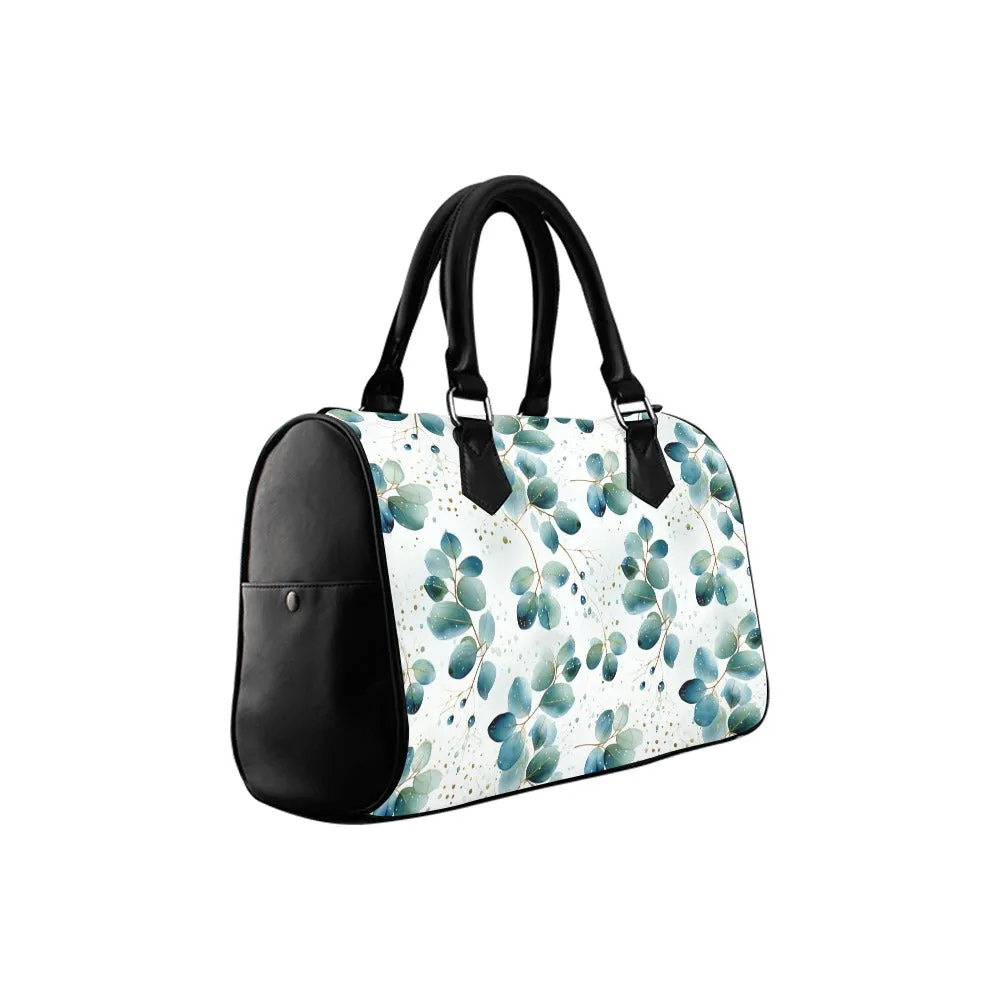 Eucalyptus Leaves Boston Handbag