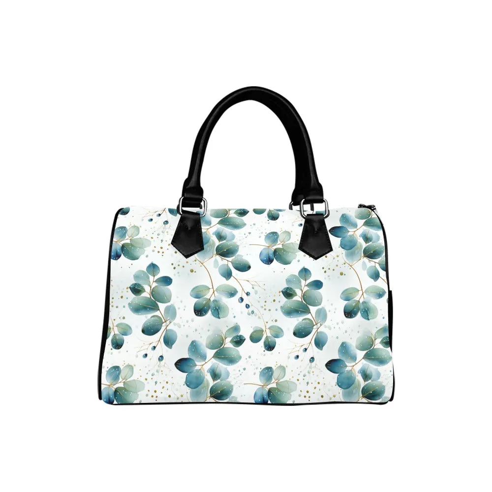 Eucalyptus Leaves Boston Handbag
