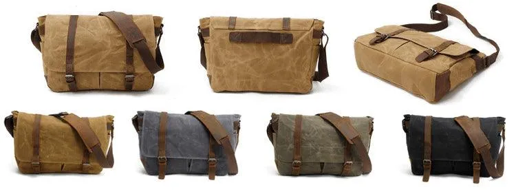 Faded Solid Canvas and inner purse Mini Crossbody Outdoor Black Bags