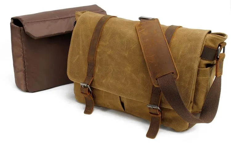 Faded Solid Canvas and inner purse Mini Crossbody Outdoor Black Bags