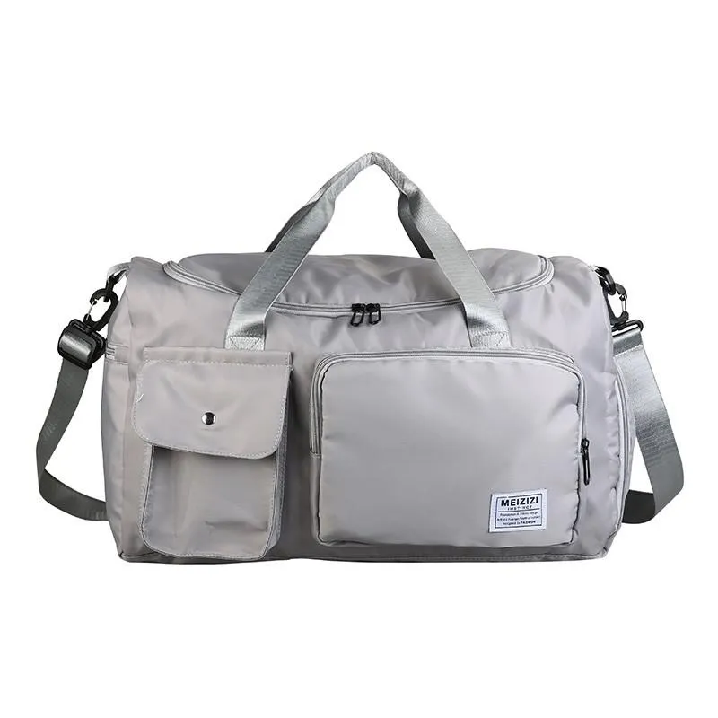 Fashion Women's Bag Solid Color Nylon Waterproof Sports Bags Large Capacity Bags With Many Pockets Leisure Outdoor Travel Bags