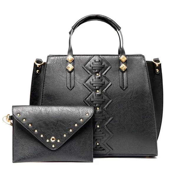 Fashionable Women Designer Leather Black Bags