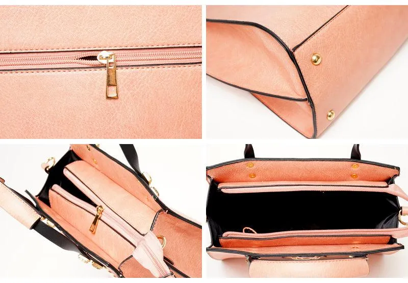 Fashionable Women Designer Leather Black Bags