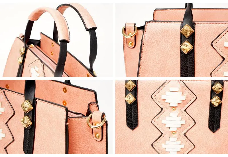 Fashionable Women Designer Leather Black Bags