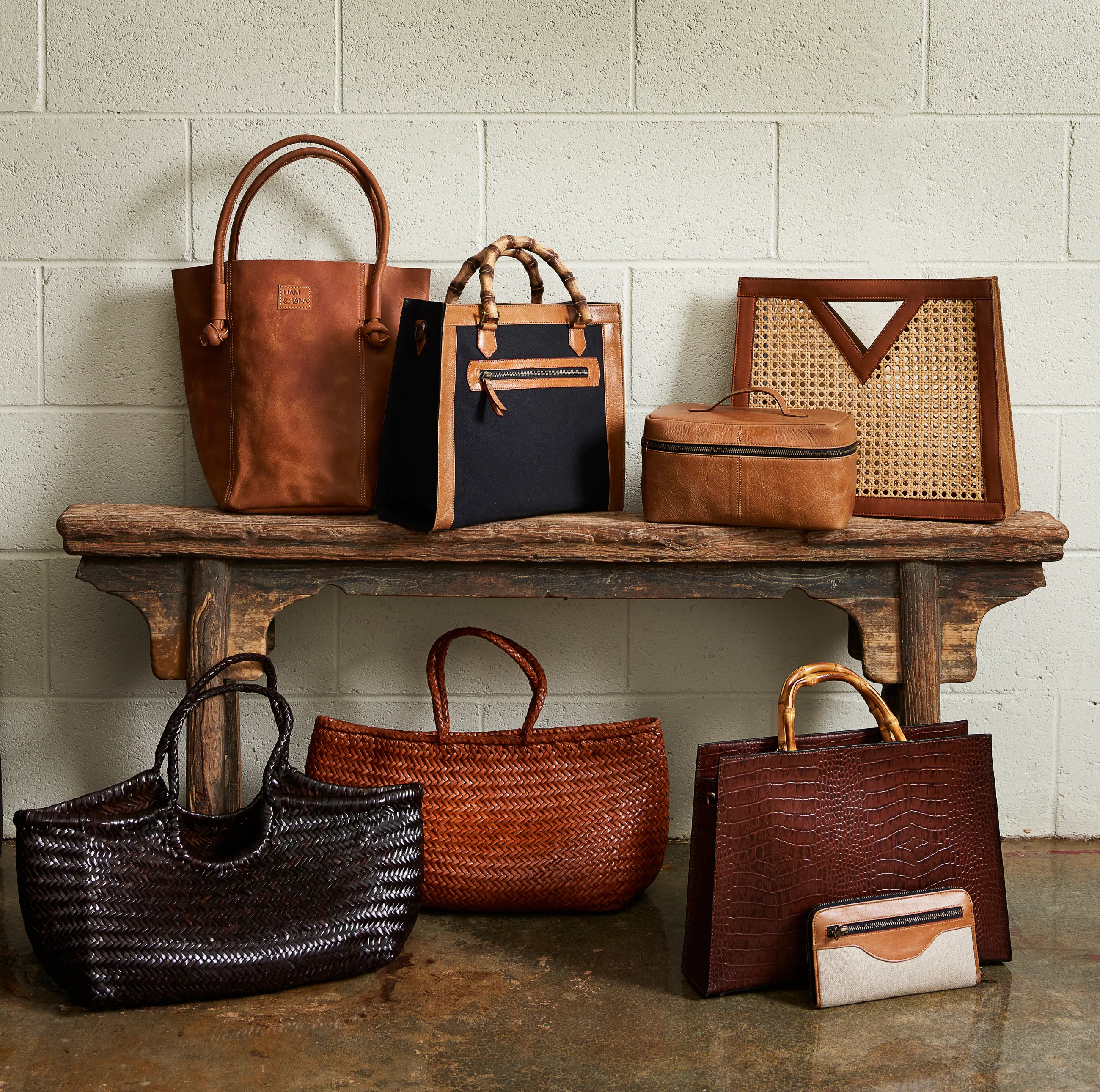 Faye Leather Tote