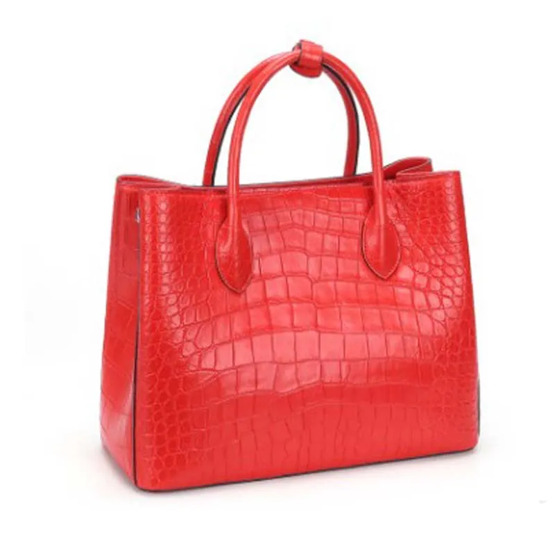 Genuine leather handbag highlights belly women handbag